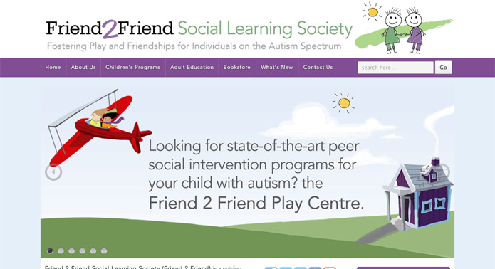WordPress Website: Friend 2 Friend Social Learning Society