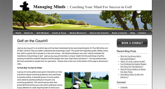 WordPress Website: Managing Minds